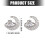 Accessoires d'écouteurs en alliage Star Moon, 2 pièces,-Argent 4
