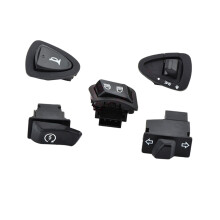 5 stuks motorfiets knopschakelaars set hoofdlicht hoorn dimmer-A