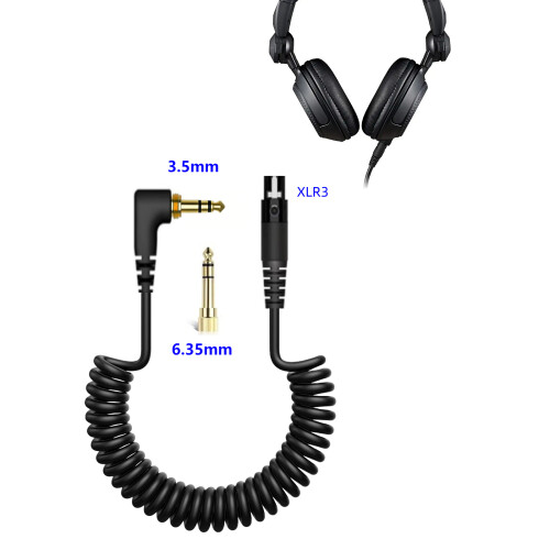 Heavy Duty Spring Coiled Music Cable Design For HDJX10 High End 1