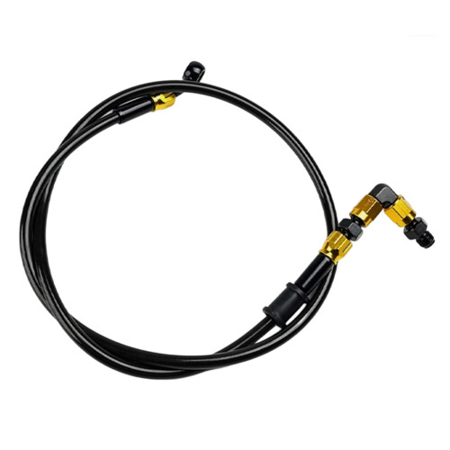 100 cm hydraulische remolieslang 90  M10 remleiding-Goud