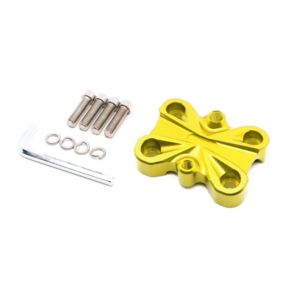 Motorcycle Handlebar Mounting Bracket Handlebar Clamp- Gold 7751001349829