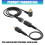 RCA's Plug verwarmd schild draadsnoer voor motor- en 2