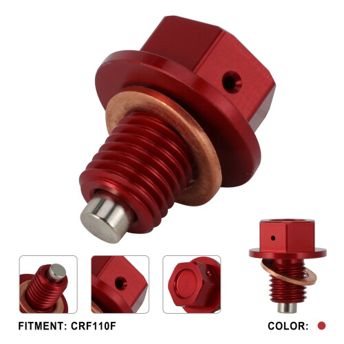 Motorcycle Maintenance Oil Plug Quick Install Corrosion-Red 2