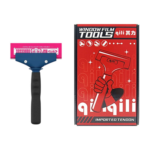 Extended Reach Window Squeegee Wiper Tool-Pink and white