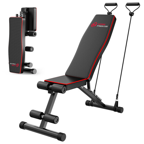 Folding Weight Bench Adjustable Home Gym 300KG