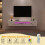 White Marble Floating TV Stand 5