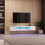 White Marble Floating TV Stand 7