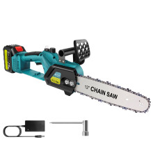 Electric Cordless Chainsaw 12inch Hand Saw Wood Pruning Cutter with 4Ah Battery