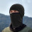 Winterlicher Halswärmer/Gesichtsmaske – Schwarzes Polyester, 1 Stück 1
