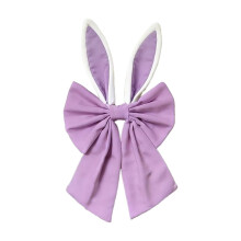 Easter Bunny Ear Bow Purple Fabric 15.74 Inch