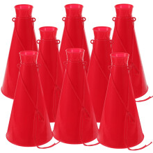 Rote Megaphone aus Kunststoff, 10er-Packung