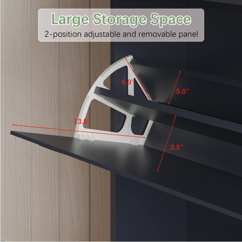Blue Shoe Cabinet Storage 2