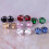 Ear Studs Cubic Zirconia Round White Silver 1 Pair 4