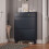 Blue Shoe Cabinet Storage 5