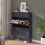 Blue Shoe Cabinet Storage 6
