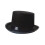Sort magiker tophat voksen størrelse L 2