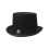 Sort magiker tophat voksen størrelse L 3