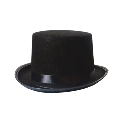 Sort magiker tophat voksen størrelse L 2