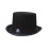 Sort magiker tophat voksen størrelse L 5