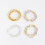 Bohemian Stackable Bead Bracelet Handmade Crystal Pearl 8