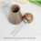 Walnut Coffee Stirrer with Stainless Steel Needle 4