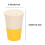 Wiederverwendbarer Kaffeebecher mit Deckel, gelb, 355 ml 2