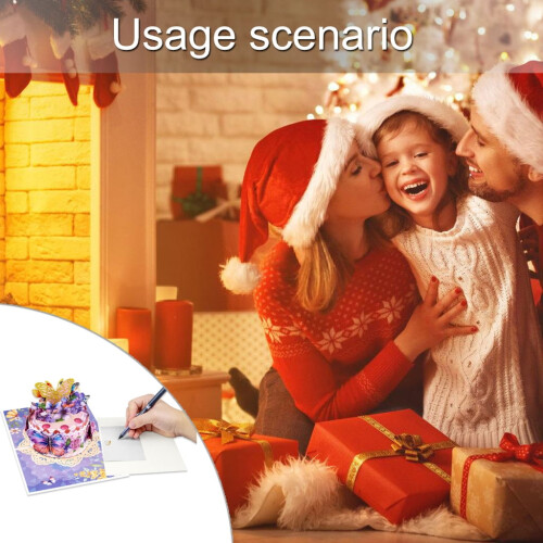 Felicitare cu plic tip tort fluture 1