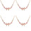 adjustable bow charm bracelet for women gold silver beaded 2