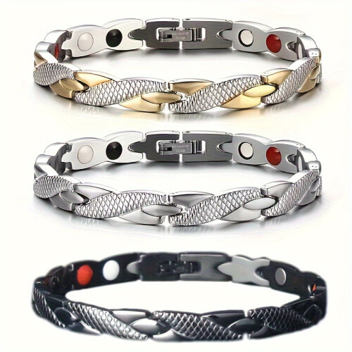 4-delat pararmbandset i rostfritt stål 1