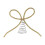 Metal Rhinestone Bow Tree Topper 7.28x11.22in 2
