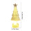 Mercury Glass Christmas Tree Illuminated Silver Decor 1 Pack 3
