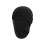 Winterlicher Halswärmer/Gesichtsmaske – Schwarzes Polyester, 1 Stück 2