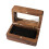 Sturdy Black Walnut Cufflink Organizers With Secure Closure And 1
