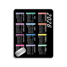 Enhances Grip Mouse Pad Featuring 2026 Calendar Waterproof-F374