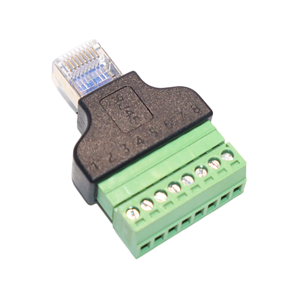 Rj45 To 8Pin Screw Type Terminals Block Adapters For Sound 7627001416369