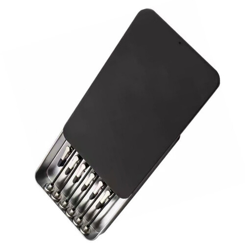 12Pcs Bendable Magnetic Clamps Flexible Arms For Secure-Black
