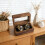 Sturdy Black Walnut Cufflink Organizers With Secure Closure And 6