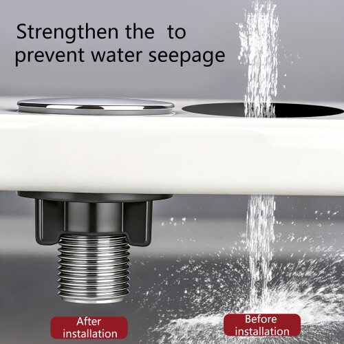 Water Stopper Drainage Seal Kitchen Sink Plug-Brushed L 1