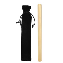 Luxe Signature Pen, EDC-pen van massief messing met een betrouwbaar pennenzakje met trekkoord van fluweel, zware gouden zeshoekige inktbalpen voor