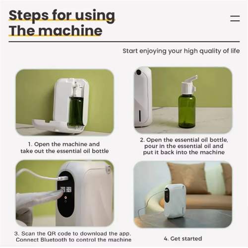 Fragrance Diffuser Scent Coverage 200m³ Bluetooth APP Control for Home 2