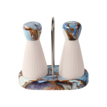 Adjustable Grinder Salt And Pepper Mill With Nonslip-Blue