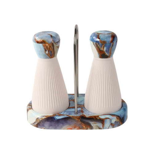 Adjustable Grinder Salt And Pepper Mill With Nonslip-Blue