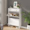 White Shoe Cabinet Storage for Entryway Hallway 6