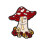 Tragbare, leichte Cartoon-Pilz-Brosche mit-QHXZ4886 1