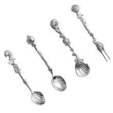 Corrosions Resistant Antique Spoon Set Zinc Alloy-Silver