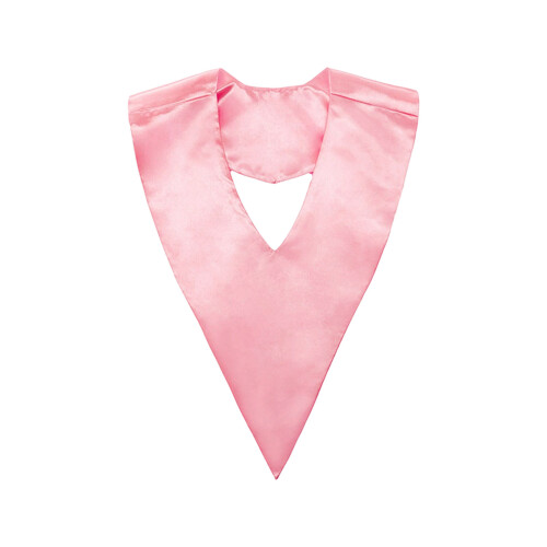 Single Color Academic Graduation Stole With V Shape Design-pink
