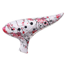 Beginner Friendly 12 Hole Ceramic Ocarina Compact-Red