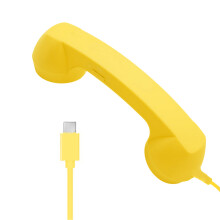 Ergonomic Handheld Phone Handset With Answer Button Type-Yellow