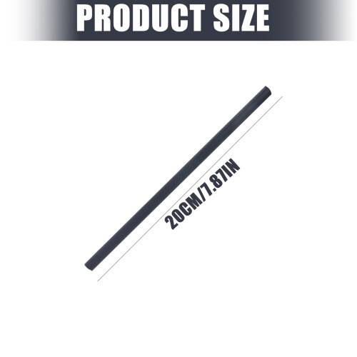 Professional Ski Base Repair Wax Stick 6mm Diameter-4pcs Black 2
