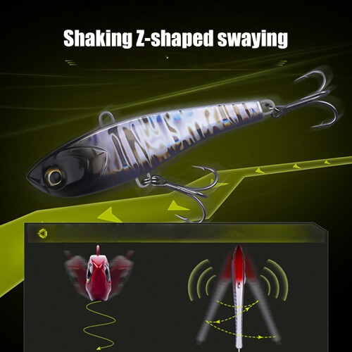 Artificial Lures Trible Hook Sinking Swimbait-ColorE 10g 55mm 2